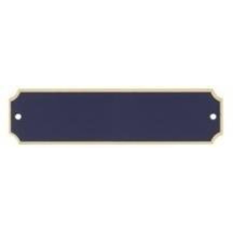Perpetual Plates, Die-Cut Discs and Sublimation Tags (Packs) - 3 1/4" x 1" x .020" Laserable Black Brass Perpetual Plate with Gold Border