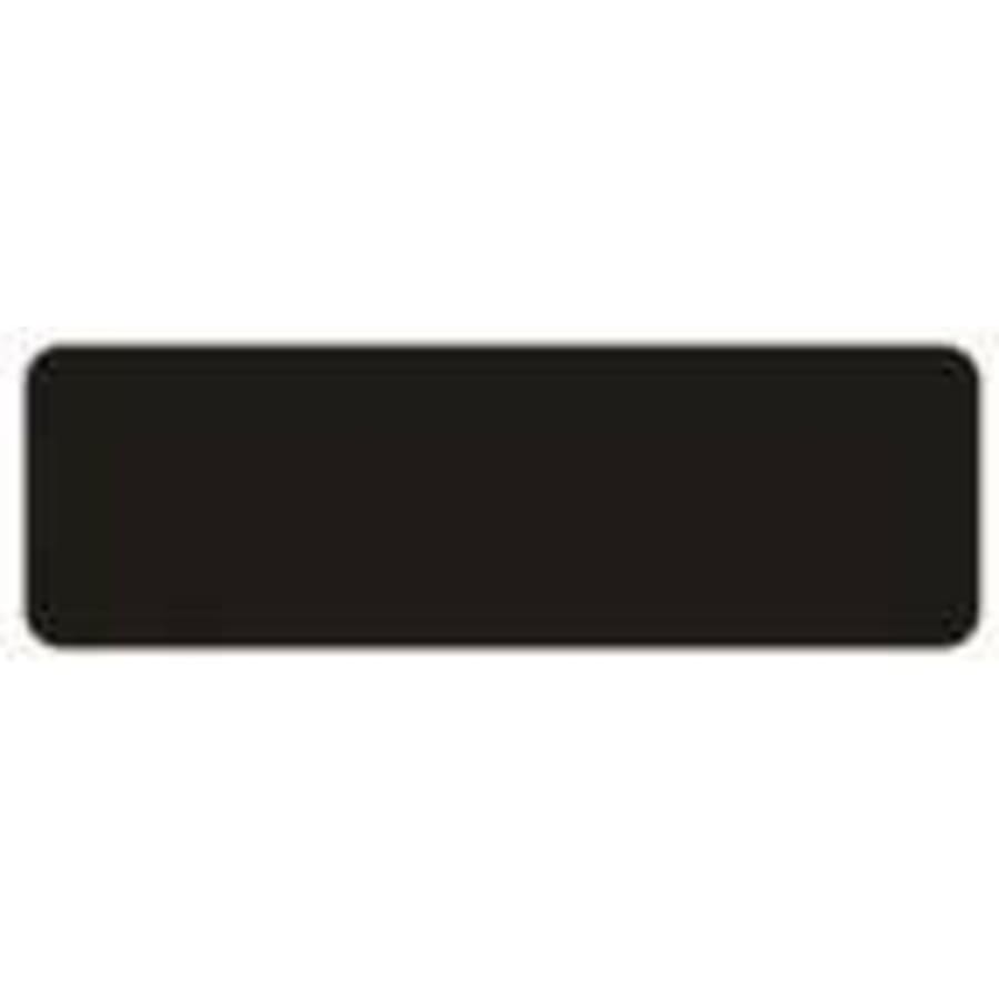 Perpetual Plates, Die-Cut Discs and Sublimation Tags (Packs) - 7/8" x 2 3/4" Laserable Black Brass Name Badge Plate