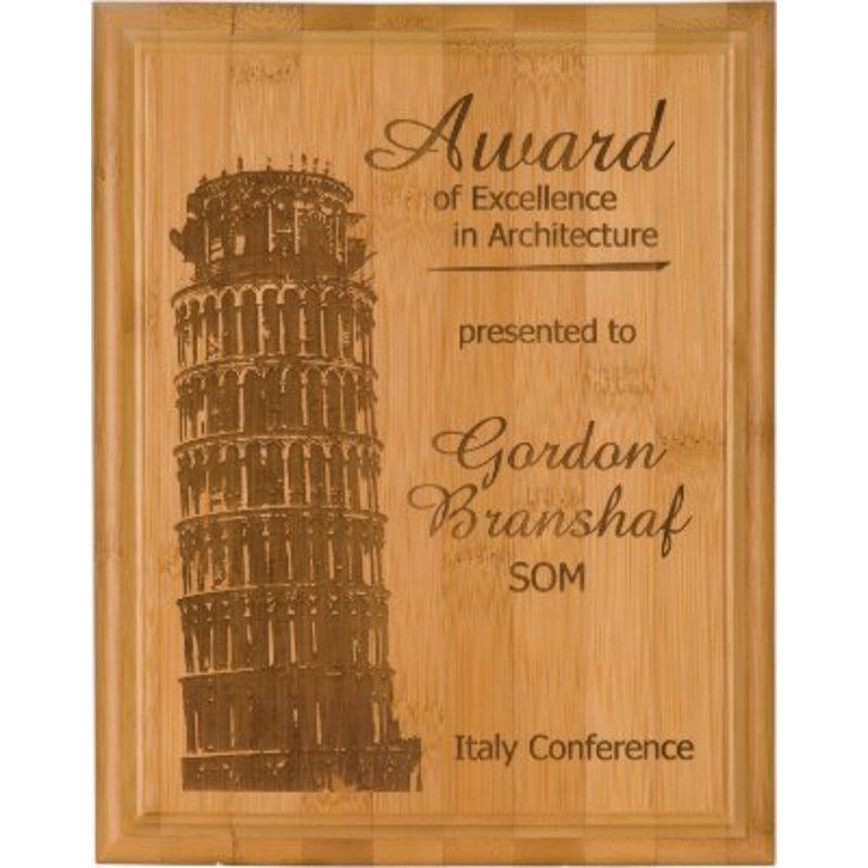 Personalized 12" x 15" Bamboo Plaque