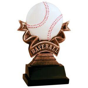 Personalized 5 1/2" Baseball Ribbon Resin