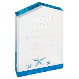 Personalized 5" Blue Star Point Acrylic