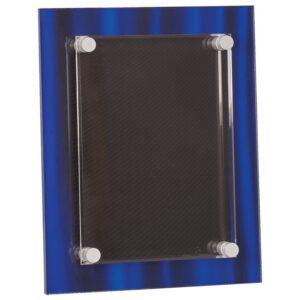 Personalized 8" x 10" Blue Velvet Stand-Off Acrylic Plaque