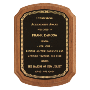 Personalized American Walnut Award Plaque
