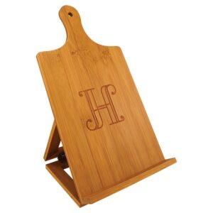 Personalized Bamboo Cookbook & Tablet Stand - 7 1/4" x 13 1/2"