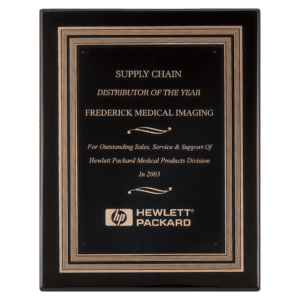 Personalized Black Piano Finish Award Plaque