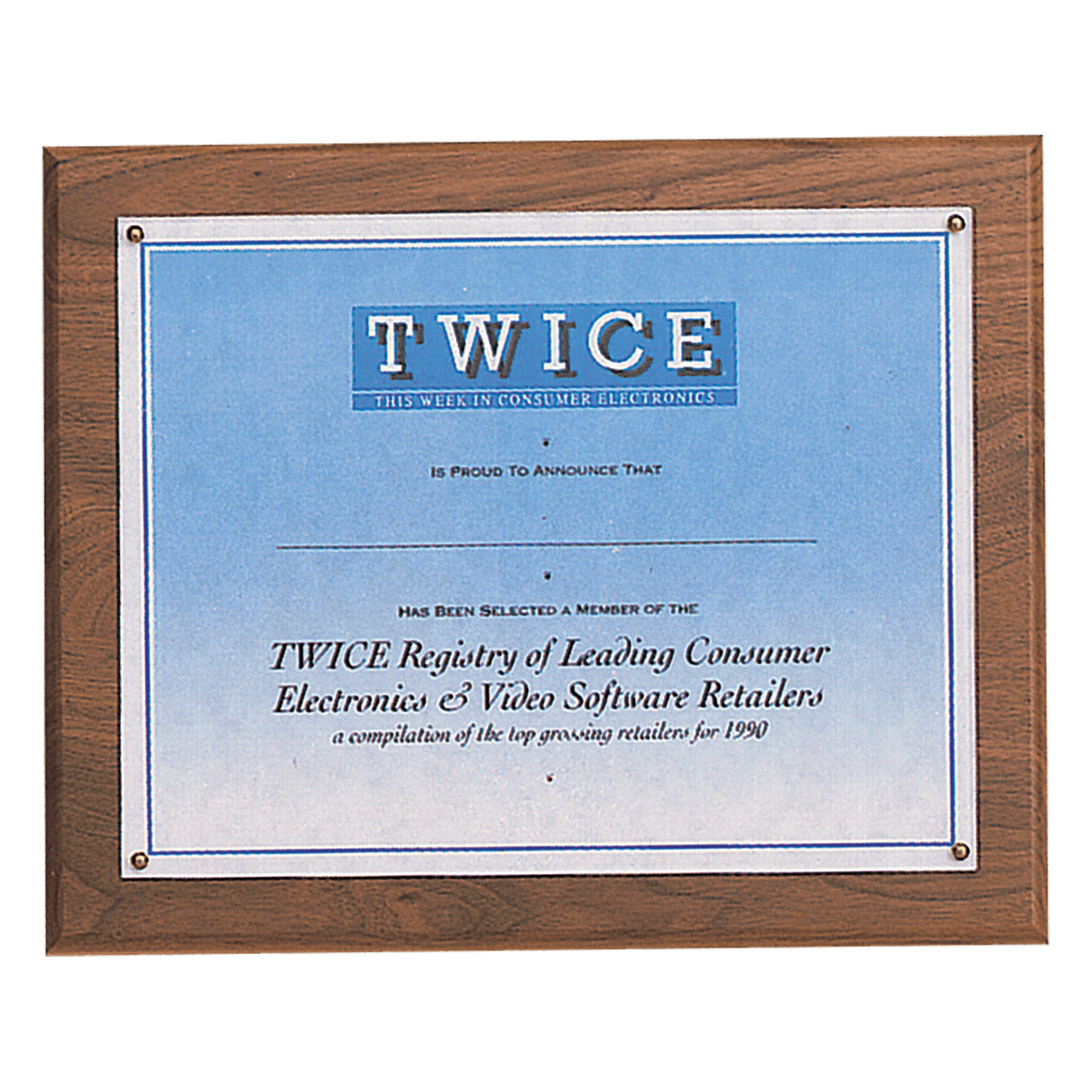 Personalized Certificate Plaque (Holds 8 1/2" x 11")