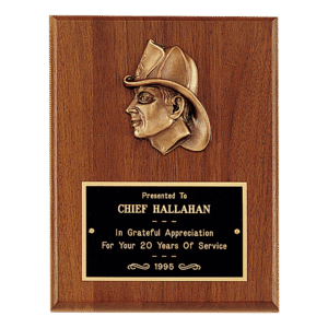 Personalized Firefighter Plaque