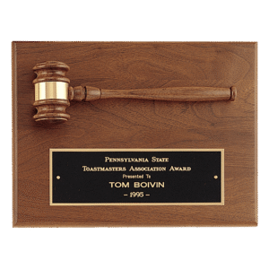 Personalized Gavel Plaque