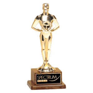 Personalized Gold Achiever Figure Award