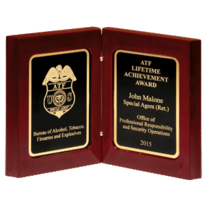 Personalized Rosewood Book Award
