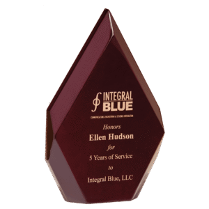 Personalized Rosewood Diamond Award