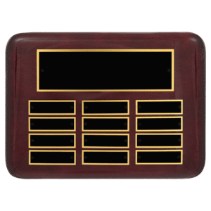Personalized Rosewood Piano Finish Perpetual Plaque