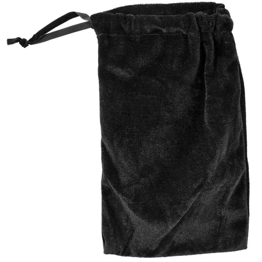 Plaque Presentation Boxes, Gift Boxes and Velvet Bags (Packs) - 5" x 7" Black Draw String Velvet Bag