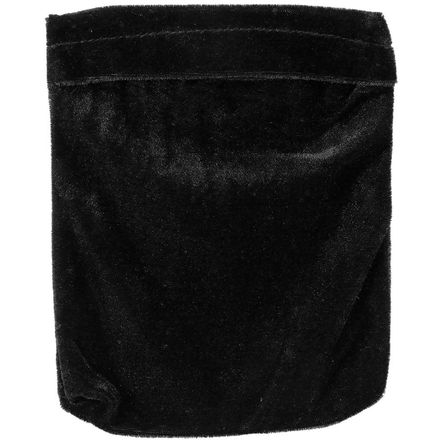 Plaque Presentation Boxes, Gift Boxes and Velvet Bags (Packs) - 6" x 8" Black Fold-Over Velvet Bag