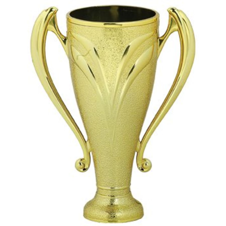 Plastic Trophy Cups and Cup Lids (Single, 5 or 10) - 5 3/4" Gold Plastic Victory Cup