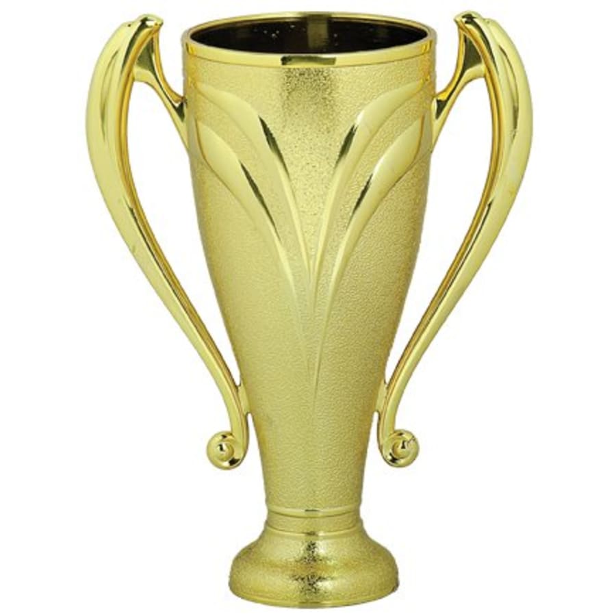 Plastic Trophy Cups and Cup Lids (Single, 5 or 10) - 7" Gold Plastic Victory Cup
