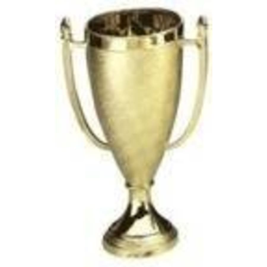 Plastic Trophy Cups and Cup Lids (Single, 5 or 10) - 8 3/4" Gold Plastic Cup