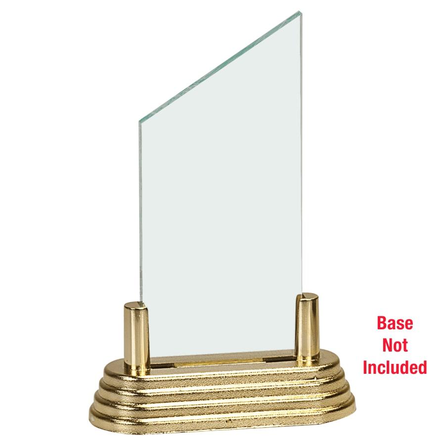 Pop-In Acrylics, Clear Acrylic Shapes and Bases, Blank - 3" x 7" Jade Peak Pop-In Acrylic (Base not included)