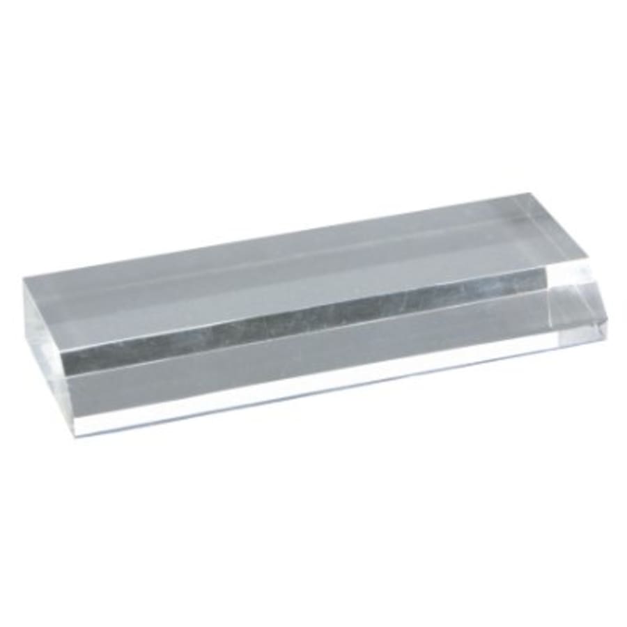 Pop-In Acrylics, Clear Acrylic Shapes and Bases, Blank - 5 1/2" x 2" Clear Acrylic Base