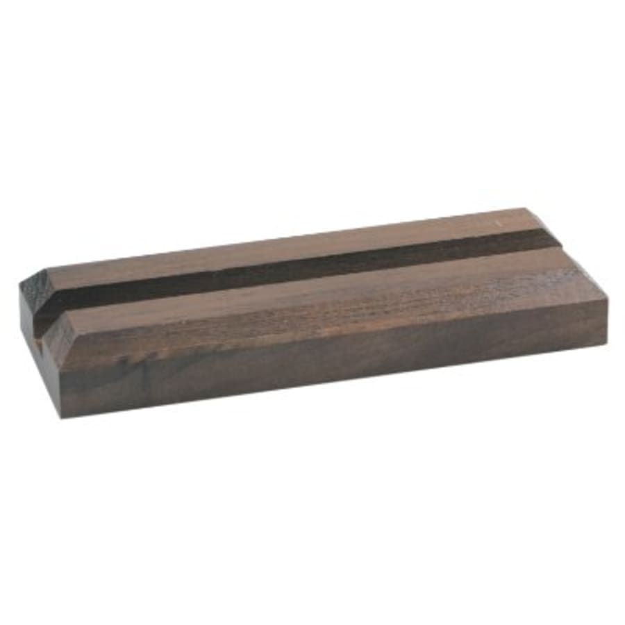 Pop-In Acrylics, Clear Acrylic Shapes and Bases, Blank - 6 1/2" x 2" Walnut Base for Acrylic Blanks