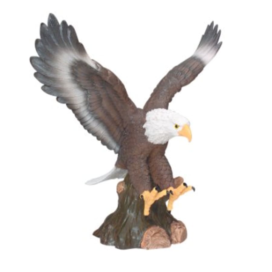 Premium Trophy Toppers: Eagles, Metal Figures and Trims (Single or 5) - 15" Hand Painted Eagle Resin