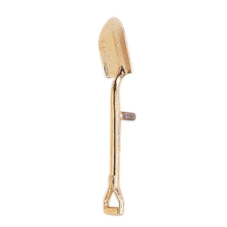 Premium Trophy Toppers: Eagles, Metal Figures and Trims (Single or 5) - 5 1/2" Gold Metal Shovel