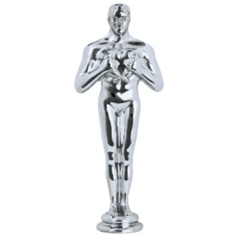 Premium Trophy Toppers: Eagles, Metal Figures and Trims (Single or 5) - 5 3/4" Silver Metal Male Achievement Figure