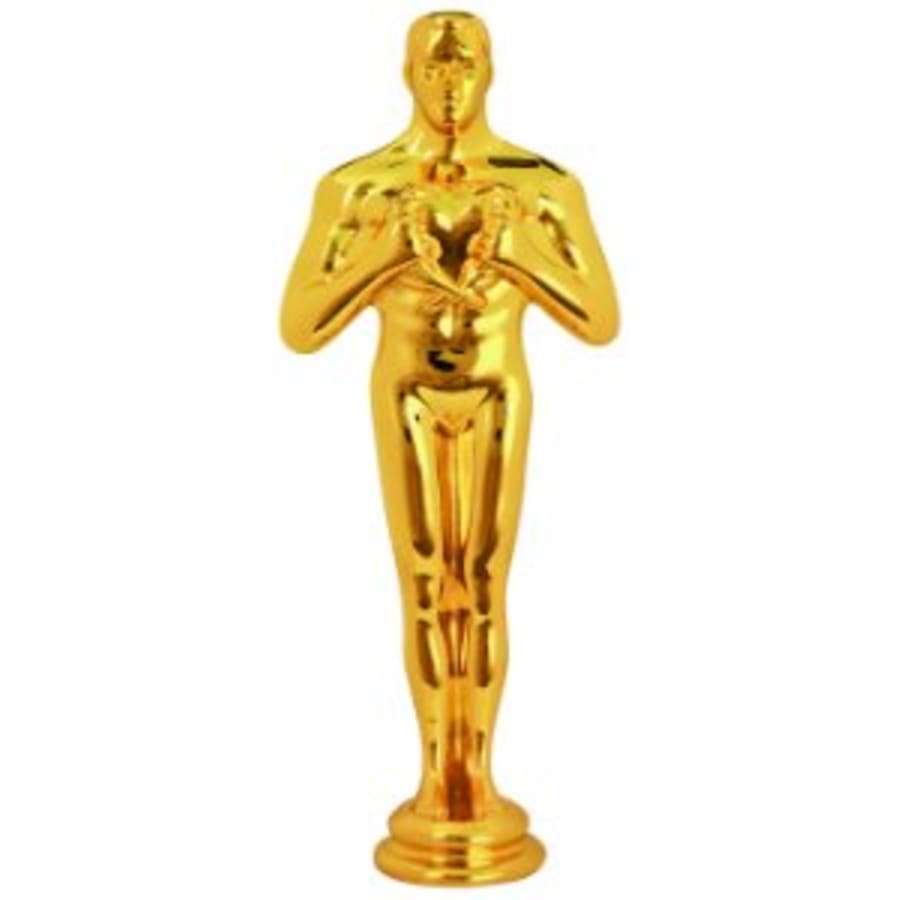 Premium Trophy Toppers: Eagles, Metal Figures and Trims (Single or 5) - 8 3/4" Gold Metal Male Achievement Figure