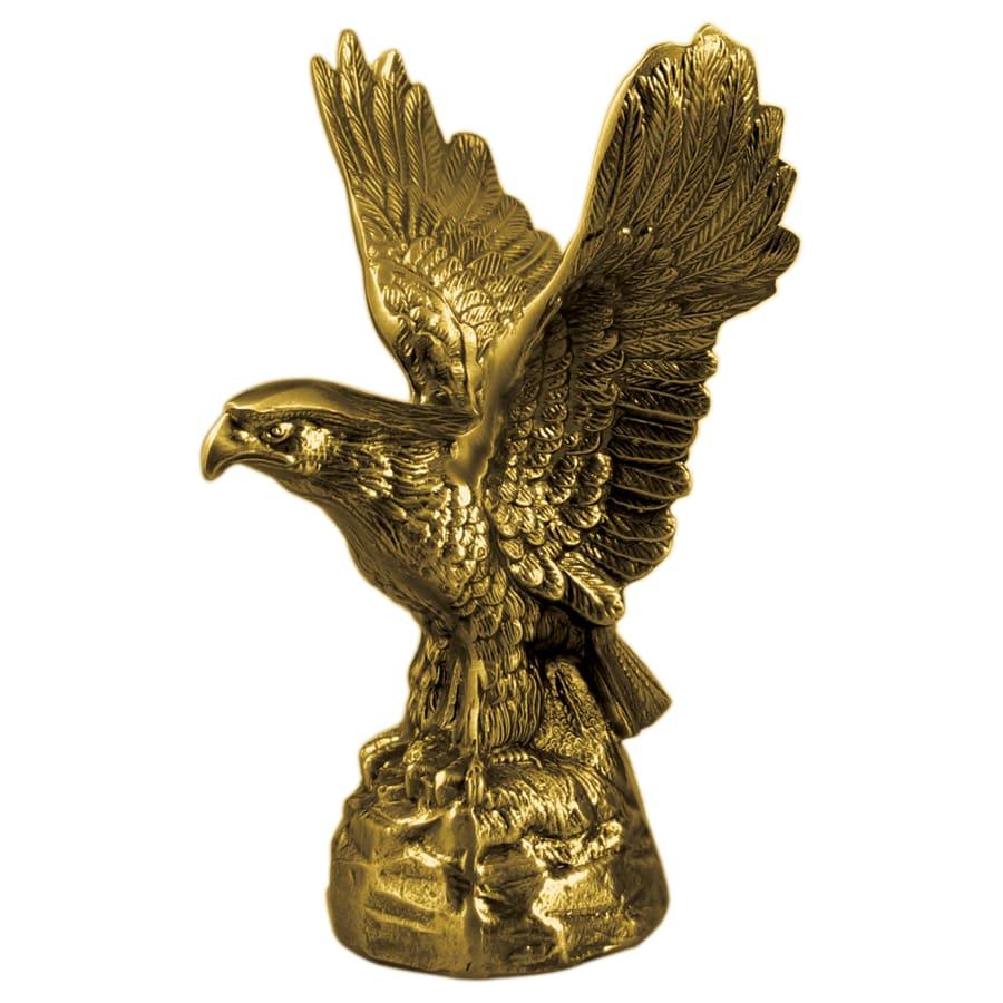 Premium Trophy Toppers: Eagles, Metal Figures and Trims (Single or 5) - 8 5/8" Antique Gold Metal Eagle