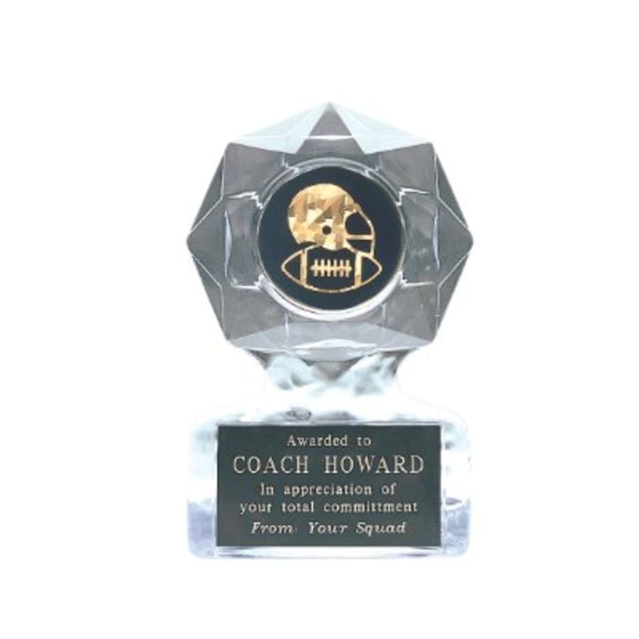 Sculpted Ice Acrylic Award Parts and Torch Stands - 6" Clear Star Sculpted Ice