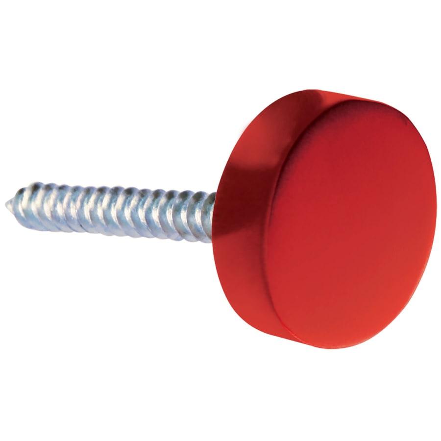 Sign Stand-Offs: Kota Pro Aluminum, Screw Cap and Multi-Layer (Sets of 4 or 12) - .75" Screw Cap, Red