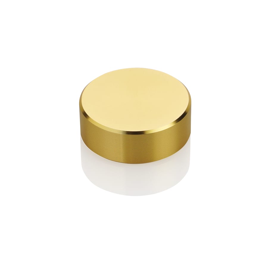 Sign Stand-Offs: Kota Pro Aluminum, Screw Cap and Multi-Layer (Sets of 4 or 12) - .87" Screw Cap, Satin Gold (Economy)