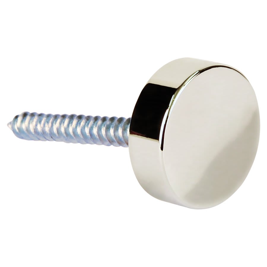 Sign Stand-Offs: Kota Pro Aluminum, Screw Cap and Multi-Layer (Sets of 4 or 12) - .98" Screw Cap, Polished Chrome