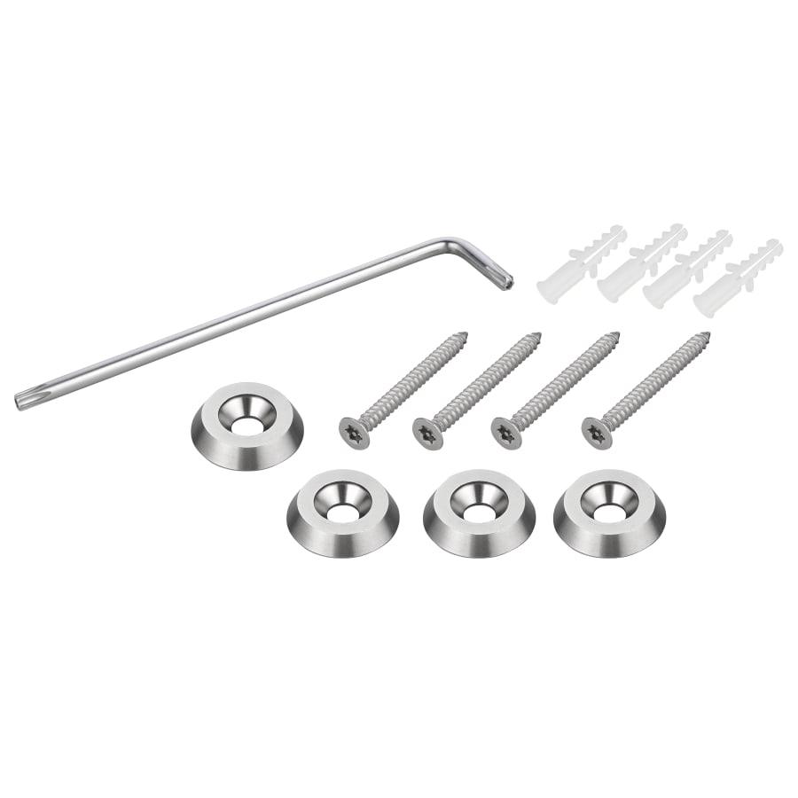 Sign Stand-Offs: Kota Pro Aluminum, Screw Cap and Multi-Layer (Sets of 4 or 12) - Stainless Steel Anti-Theft Screw Mount