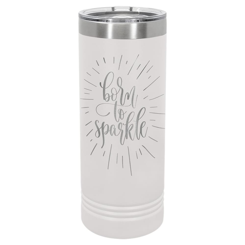 Personalized Polar Camel 22 oz. Skinny Tumbler - White