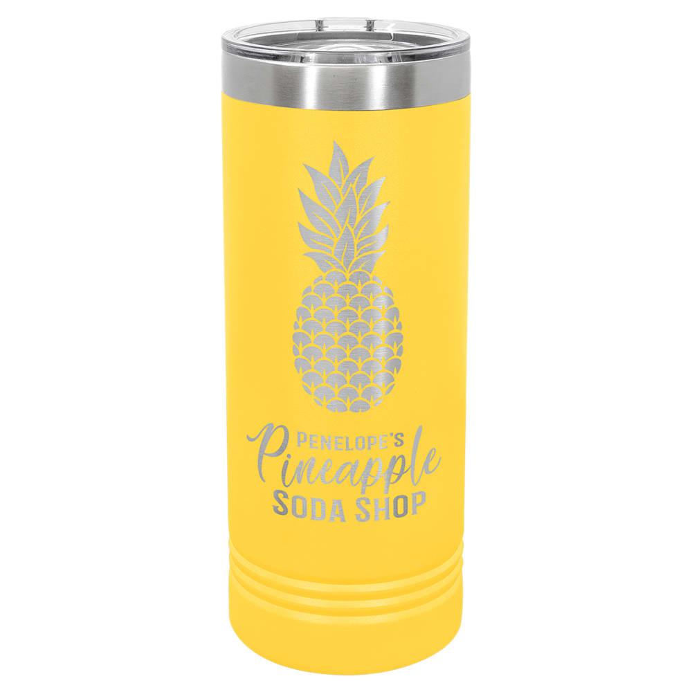 Personalized Polar Camel 22 oz. Skinny Tumbler - Yellow