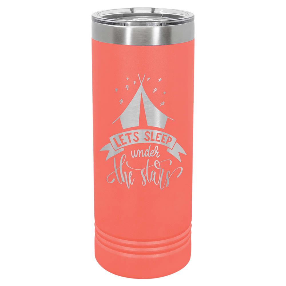 Personalized Polar Camel 22 oz. Skinny Tumbler - Coral