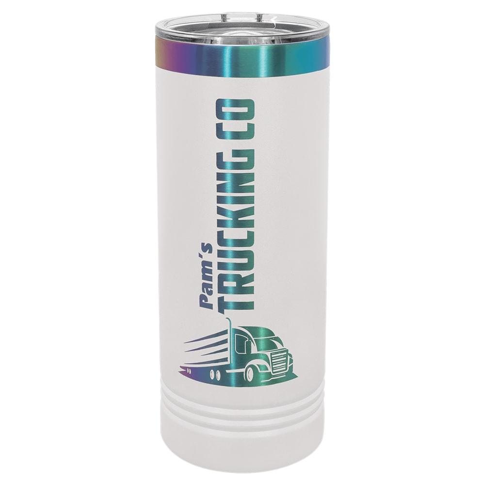 Personalized Polar Camel 22 oz. Skinny Tumbler - White / Prism