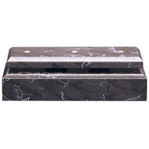Standup Plaques, Slide-In Frame Plaques and Post Set Bases - 3" x 8" x 1 1/2" Black Marble Finish 2-Post Set