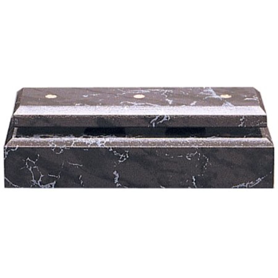 Standup Plaques, Slide-In Frame Plaques and Post Set Bases - 3" x 8" x 1 1/2" Black Marble Finish 2-Post Set