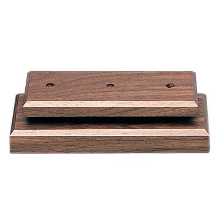 Standup Plaques, Slide-In Frame Plaques and Post Set Bases - 3" x 8" x 1" Cherry Finish Economy 2-Post Set