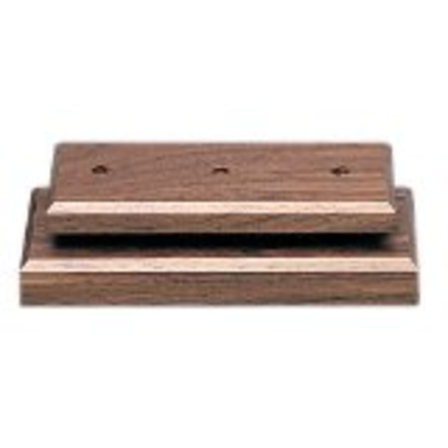 Standup Plaques, Slide-In Frame Plaques and Post Set Bases - 3" x 8" x 1" Value Cherry Finish Economy 2-Post Set