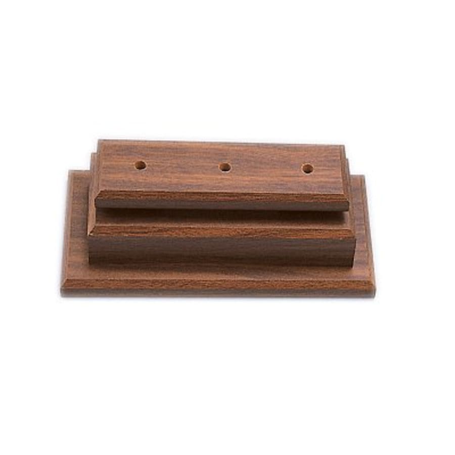 Standup Plaques, Slide-In Frame Plaques and Post Set Bases - 5" x 11 1/2" x 2 1/8" Cherry Finish 2-Post Set