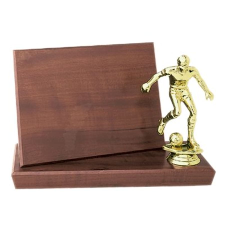 Standup Plaques, Slide-In Frame Plaques and Post Set Bases - 6 3/4" x 4 3/4" Cherry Finish Standup Plaque