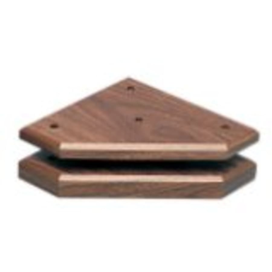Standup Plaques, Slide-In Frame Plaques and Post Set Bases - 7 1/4" x 7 1/4" x 1" Value Cherry Finish Economy 3-Post Set