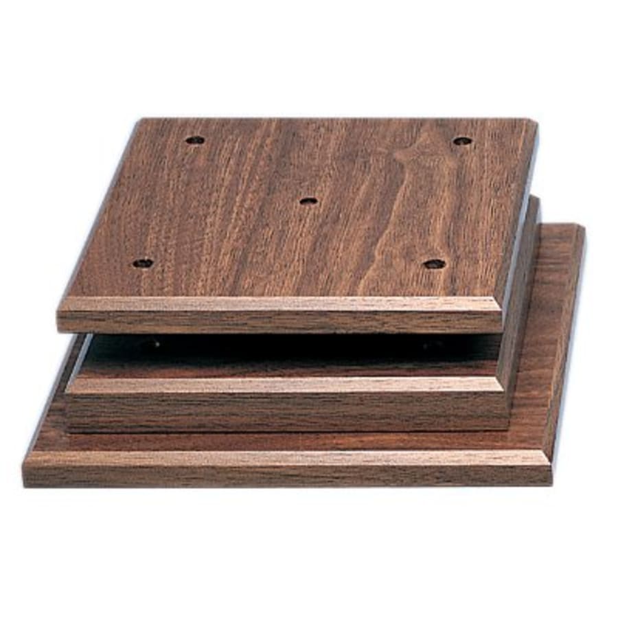 Standup Plaques, Slide-In Frame Plaques and Post Set Bases - 9" x 9" x 1 3/4" Cherry Finish Economy 4-Post Set