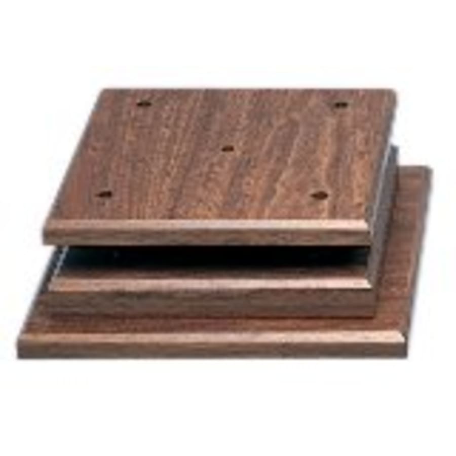 Standup Plaques, Slide-In Frame Plaques and Post Set Bases - 9" x 9" x 1 3/4" Value Cherry Finish Economy 4-Post Set