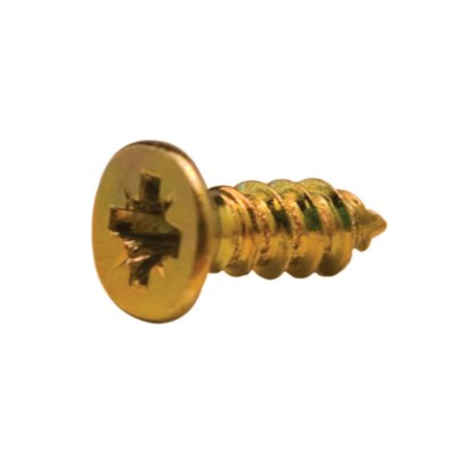 Trophy Hardware and Column Lids: Nuts, Ferrules, Couplers, Rings (Packs) - 1/2" Gold Phillips Screw