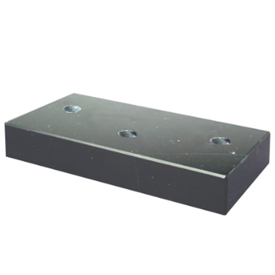 Trophy Marble Bases, Black and White (Packs of 10, 25 or 50) - 2 1/2" x 6" Black 3 Hole Countersunk Trophy Marble