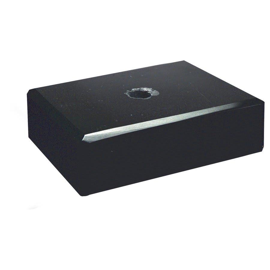 Trophy Marble Bases, Black and White (Packs of 10, 25 or 50) - 2" x 3" Black Centerhole Lid Only Trophy Marble (not countersunk)